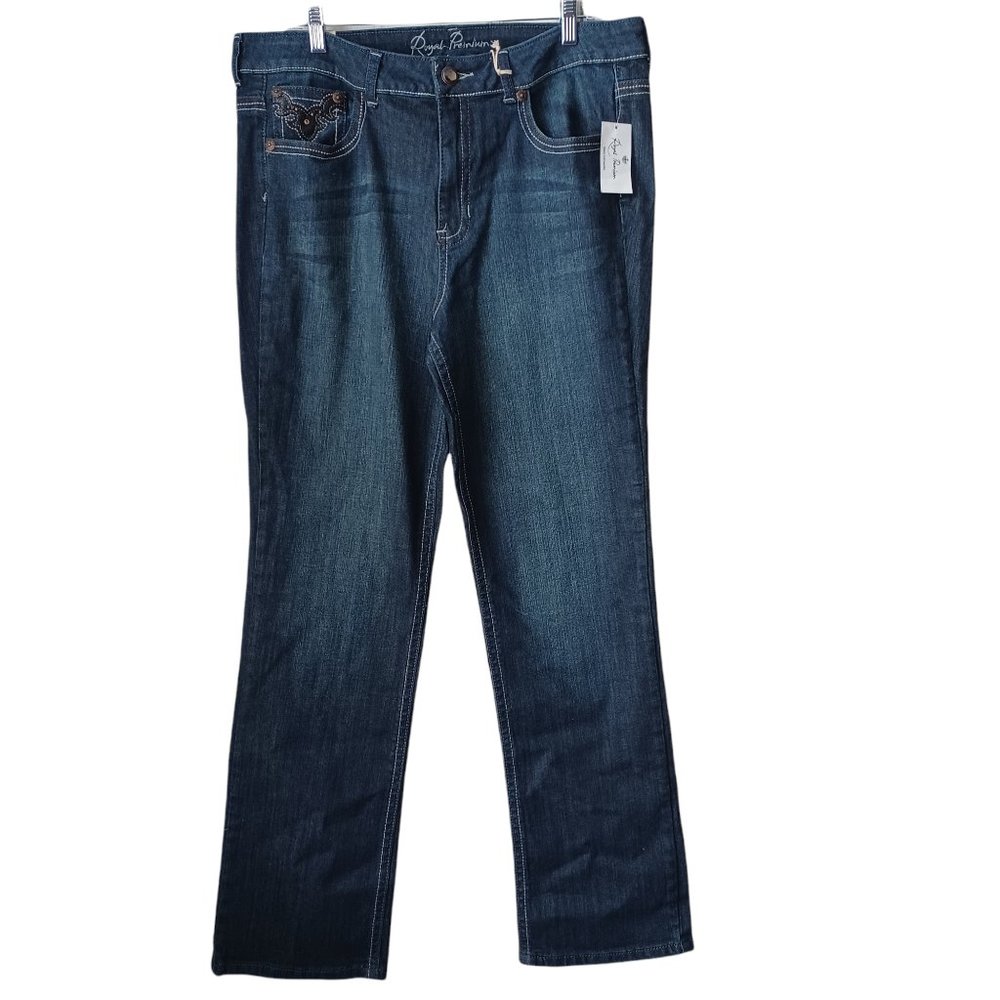 Royal Premium Straight Leg Jeans Size 14 NWT